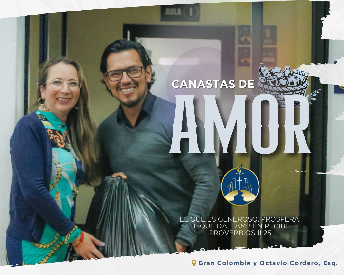 Canastas de alimentos para familias